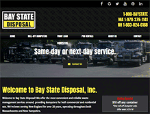 Tablet Screenshot of baystatedisposal.com